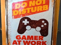 Metalen bord do not disturb - afbeelding 1 van  5