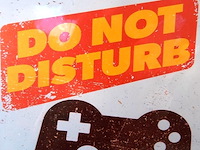 Metalen bord do not disturb - afbeelding 2 van  5