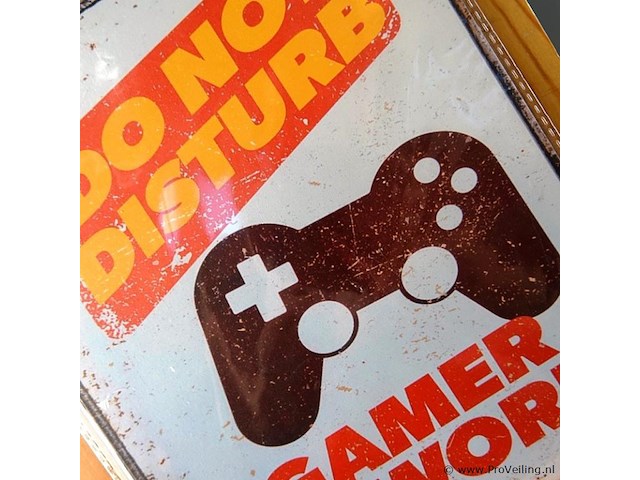 Metalen bord do not disturb - afbeelding 4 van  5