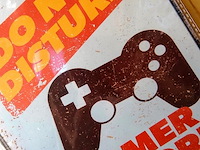 Metalen bord do not disturb - afbeelding 4 van  5