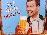 Metalen bord drinking - afbeelding 3 van  4