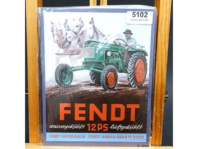 Metalen bord fendt - afbeelding 1 van  1