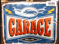 Metalen bord garage - afbeelding 1 van  1