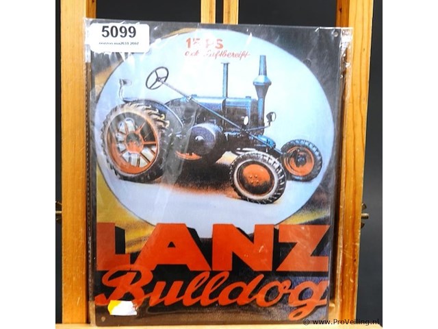 Metalen bord lanz - afbeelding 1 van  1