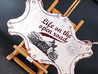 Metalen bord life on the open road - afbeelding 2 van  5