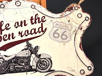 Metalen bord life on the open road - afbeelding 4 van  5