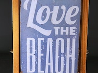 Metalen bord love the beach - afbeelding 1 van  5