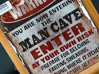 Metalen bord man cave - afbeelding 3 van  5