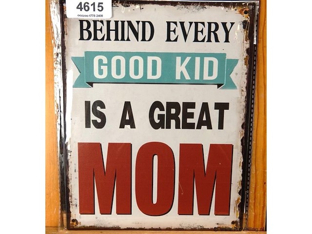 Metalen bord mom - afbeelding 1 van  1