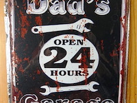 Metalen bord open 24hrs - afbeelding 1 van  5