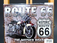 Metalen bord route 66 - afbeelding 1 van  1