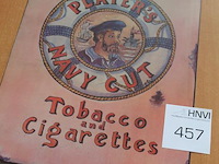Metalen bord tobacco and cigarrettes. afmeting 40 x 30 cm. - afbeelding 2 van  2