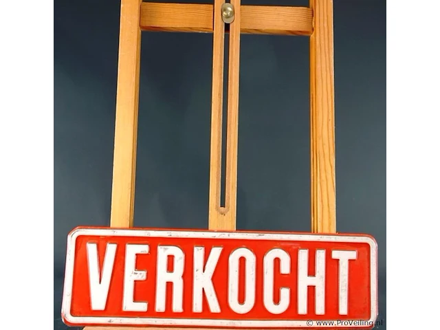 Metalen bord "verkocht" - afbeelding 2 van  4