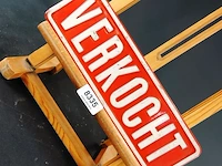 Metalen bord "verkocht" - afbeelding 3 van  4