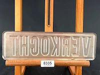 Metalen bord "verkocht" - afbeelding 4 van  4