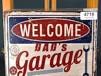 Metalen bord welcome - afbeelding 1 van  1