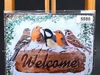 Metalen bord welcome - afbeelding 1 van  1