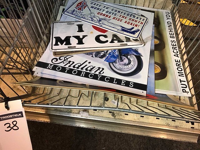 Metalen bordjes - afbeelding 1 van  5