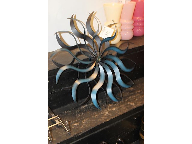 Metalen decoratie doorsnede 57 cm. - afbeelding 2 van  2