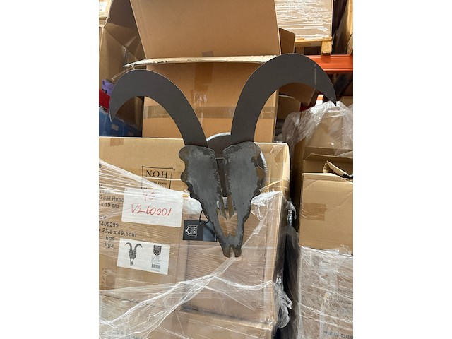 Metalen decoratie geit - afbeelding 4 van  6