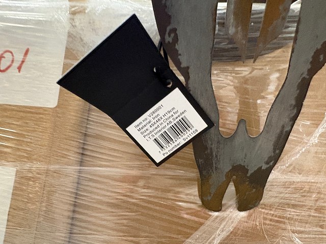 Metalen decoratie geit - afbeelding 6 van  6