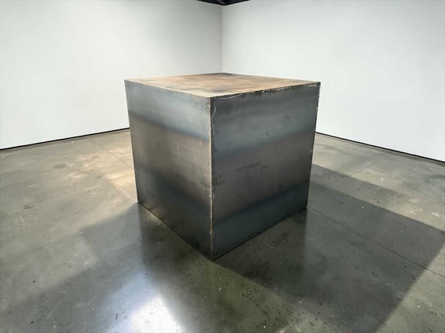 Metalen decoratie kubus 100x100x100cm - afbeelding 1 van  2