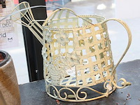 Metalen decoratieve gieter hoogte 29 cm. - afbeelding 2 van  2