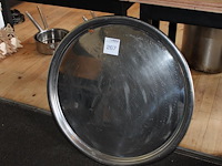 Metalen dienblad met doorsnede 70 cm. - afbeelding 1 van  3