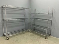 Metalen draadstellingkast (2x)