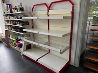 Metalen dubbele winkel rek - afbeelding 1 van  4