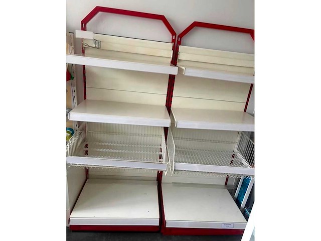 Metalen dubbele winkel rek - afbeelding 2 van  4