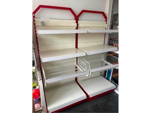 Metalen dubbele winkel rek - afbeelding 3 van  4