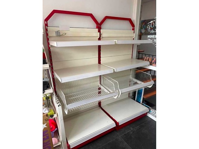 Metalen dubbele winkel rek - afbeelding 4 van  4