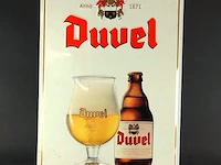 Metalen duvel anno 1871 retro reclamebord in reliëf - afbeelding 2 van  5
