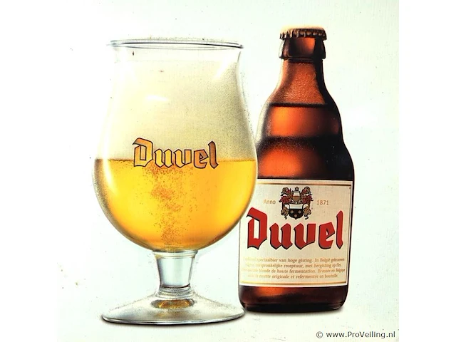 Metalen duvel anno 1871 retro reclamebord in reliëf - afbeelding 3 van  5