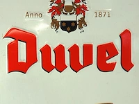Metalen duvel anno 1871 retro reclamebord in reliëf - afbeelding 4 van  5