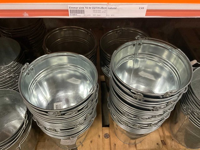 Metalen emmers - afbeelding 10 van  21