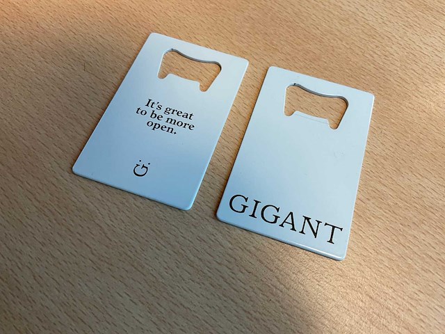 Metalen flessenopener bankpasformaat (1600x) - afbeelding 1 van  3