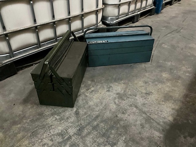 Metalen gereedschapskist x 2 - afbeelding 1 van  3