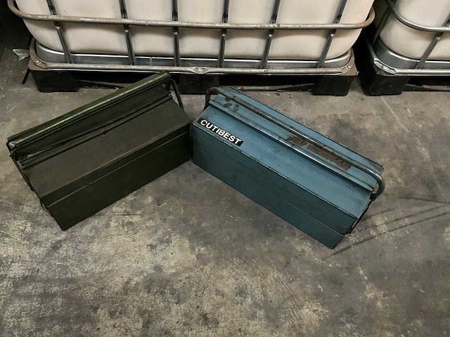 Metalen gereedschapskist x 2 - afbeelding 2 van  3