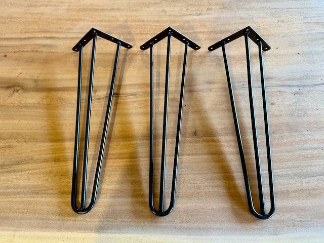Metalen hairpin poot (3x) - afbeelding 1 van  2