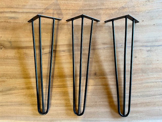 Metalen hairpin poot (3x) - afbeelding 2 van  2