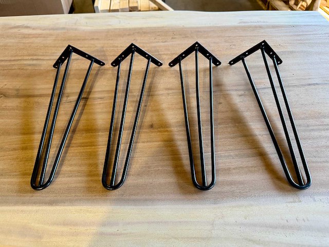 Metalen hairpin poot (4x) - afbeelding 2 van  2