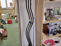 Metalen halogeenlamp met glazen kap 190 cm hoog - afbeelding 2 van  3