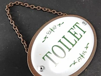 Metalen hangschild toilet - afbeelding 2 van  5