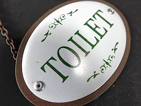 Metalen hangschild toilet - afbeelding 3 van  5
