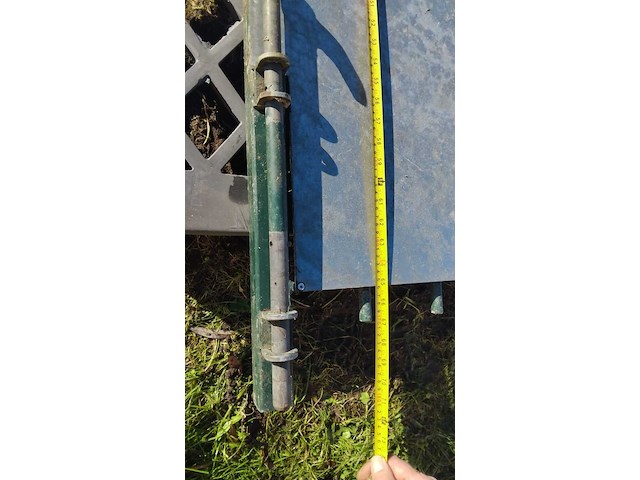 Metalen hek met 2-delige poort - afbeelding 2 van  11