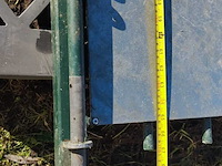 Metalen hek met 2-delige poort - afbeelding 2 van  11