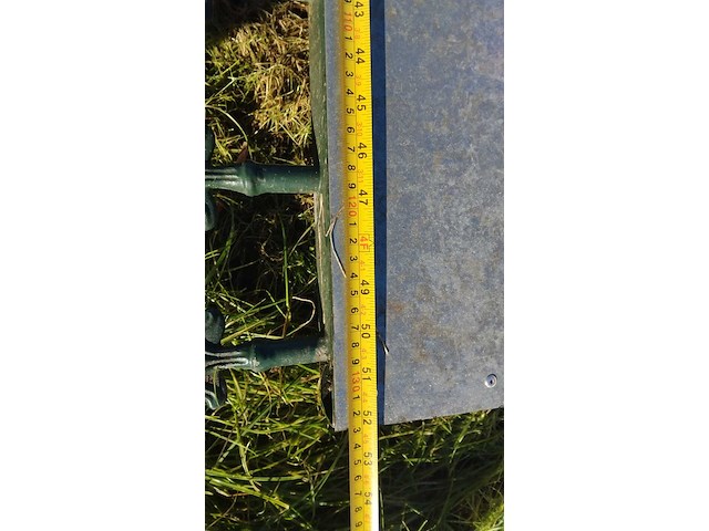 Metalen hek met 2-delige poort - afbeelding 3 van  11