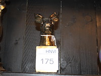 Metalen hertenkop hoogte 25 cm. - afbeelding 2 van  3